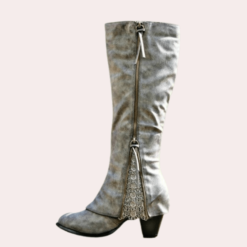 Whitney - Soft Suede Cowboy Boots