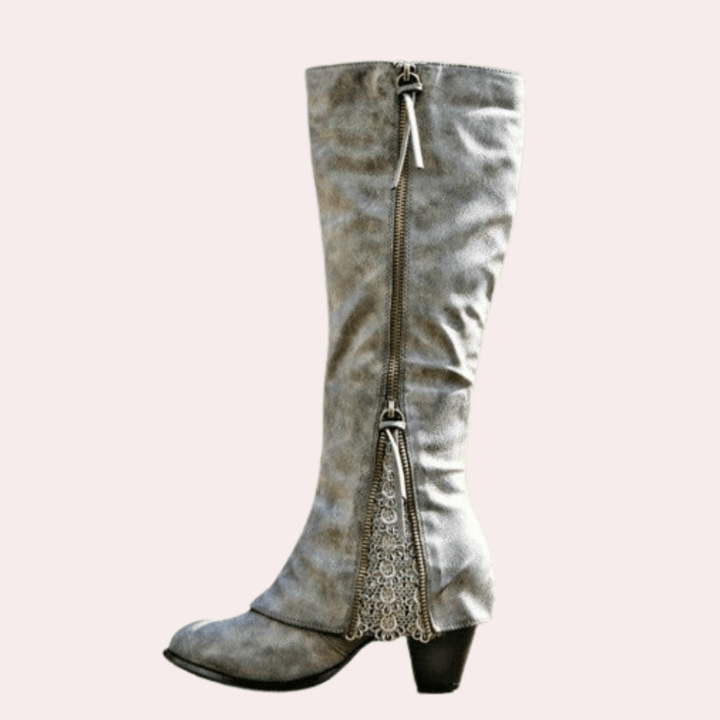 Whitney - Soft Suede Cowboy Boots