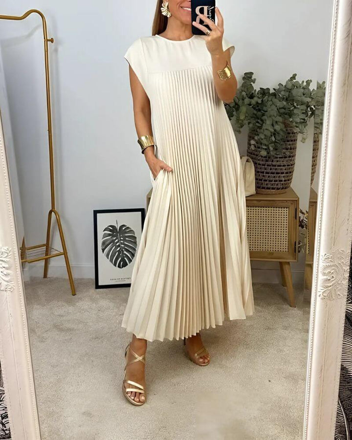 Rachel - Fluid Pleated Dress
