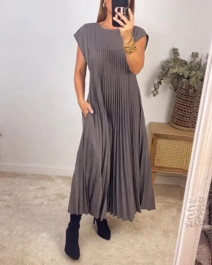 Rachel - Fluid Pleated Dress