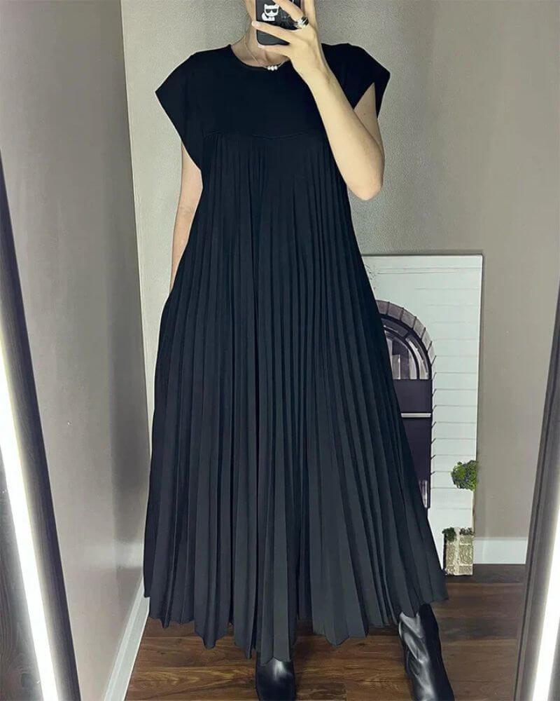 Rachel - Fluid Pleated Dress