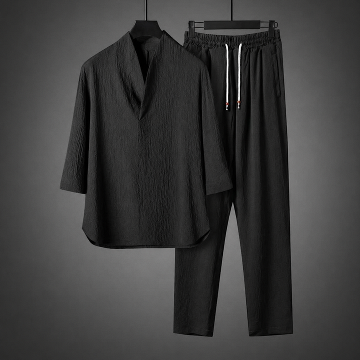 Frederick - Relaxed Textured Shirt Set