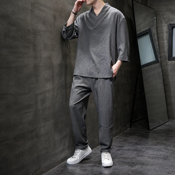 Frederick - Relaxed Textured Shirt Set