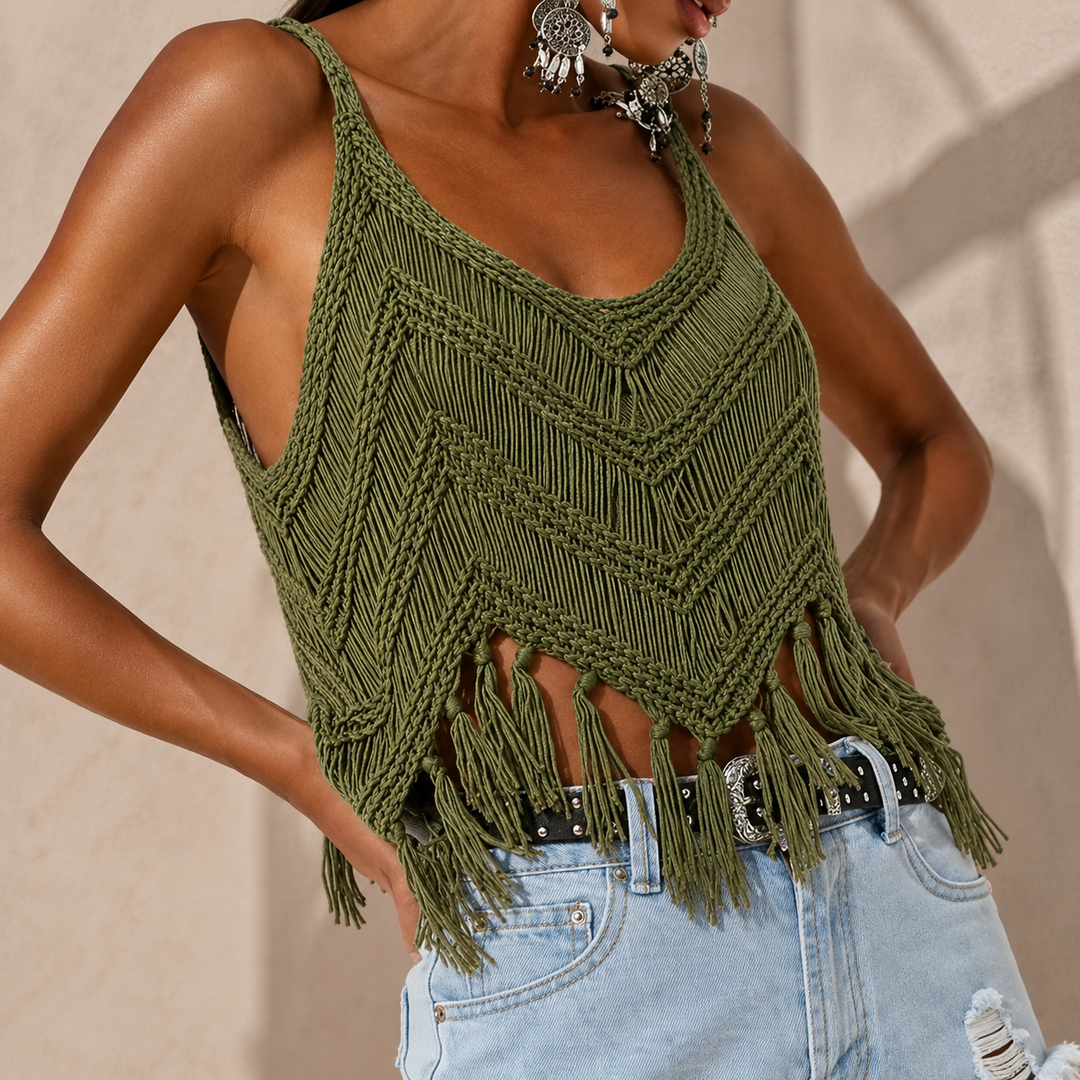 Denise - Breezy Crochet Blouse
