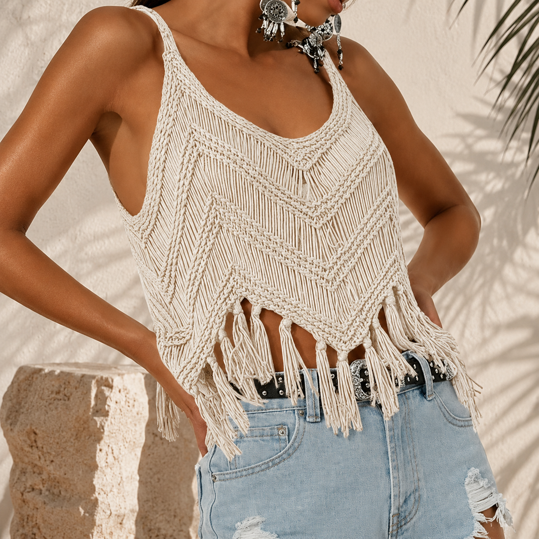 Denise - Breezy Crochet Blouse