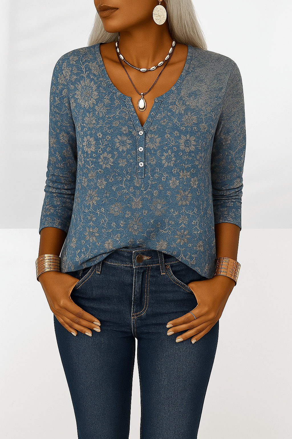 Jean - Soft Floral Blouse