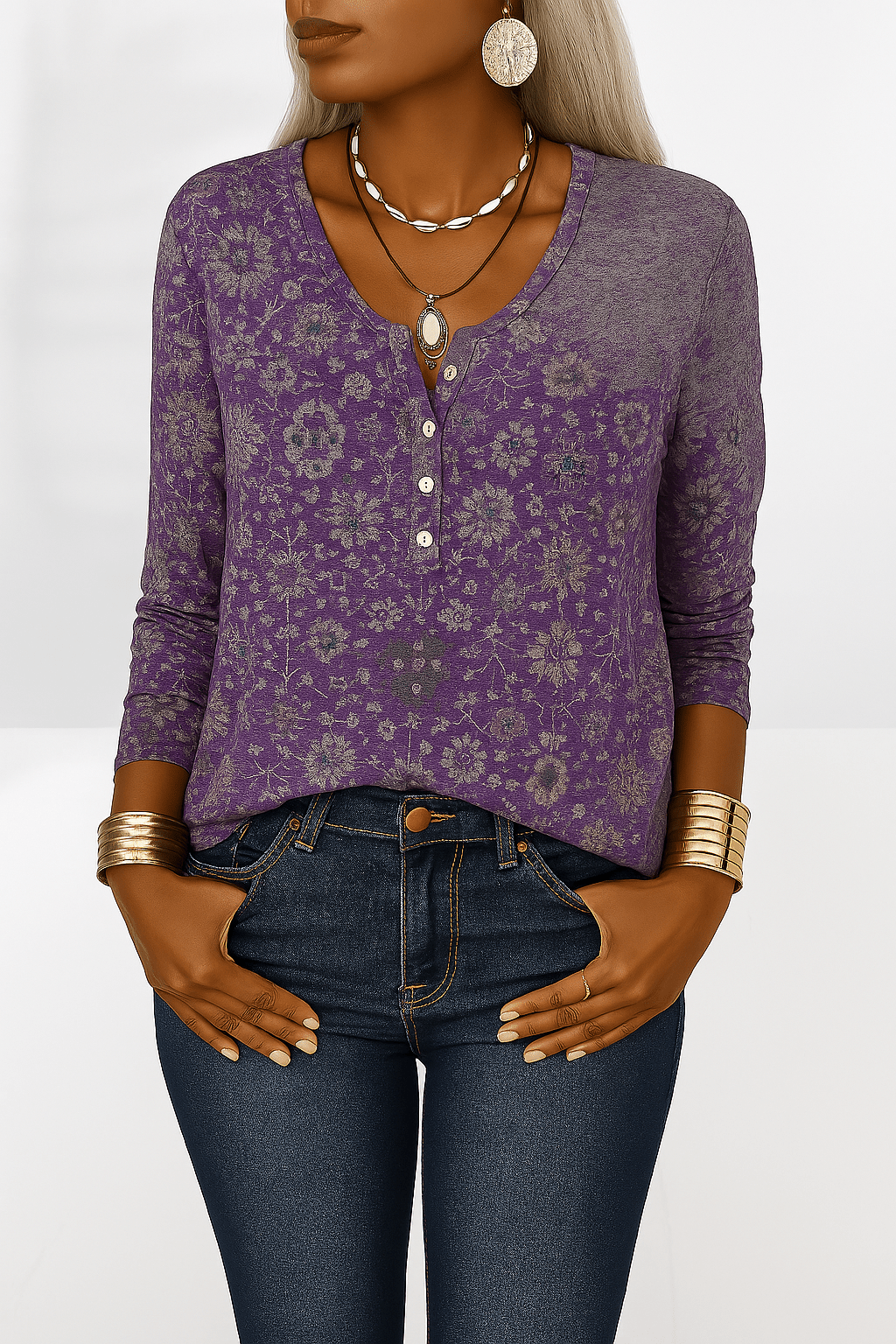 Jean - Soft Floral Blouse