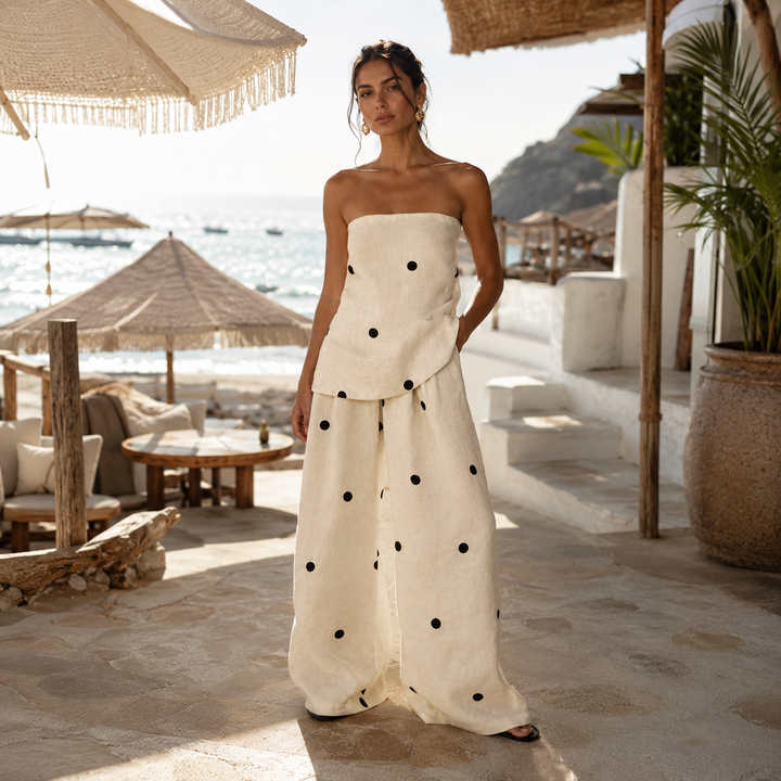 Querida - Flowing Dot Pants