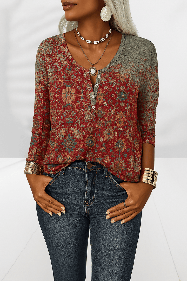 Jean - Soft Floral Blouse