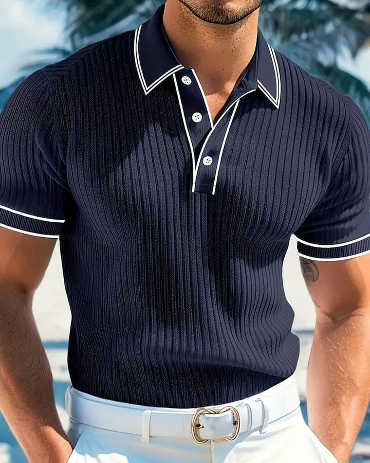 Alaric - Sleek Ribbed Polo