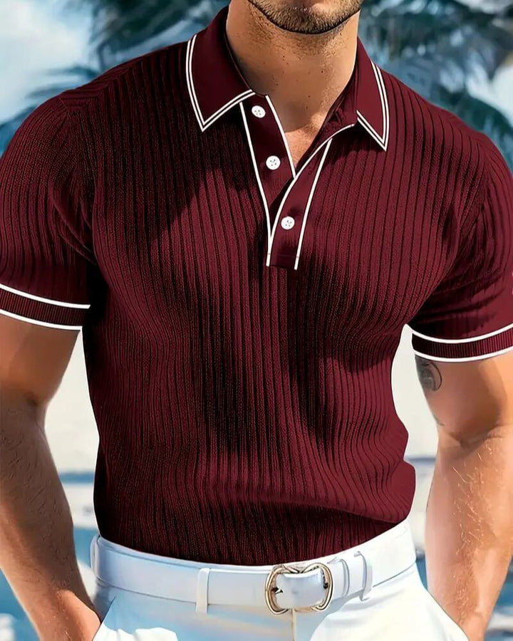 Alaric - Sleek Ribbed Polo