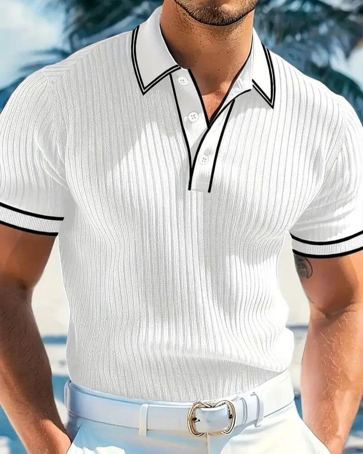 Alaric - Sleek Ribbed Polo