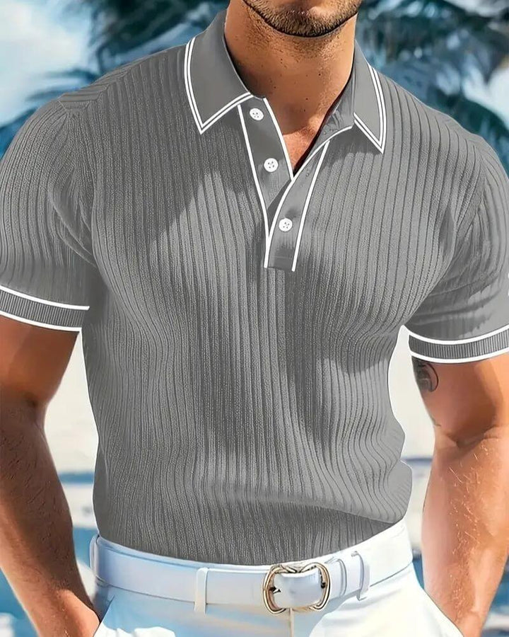 Alaric - Sleek Ribbed Polo