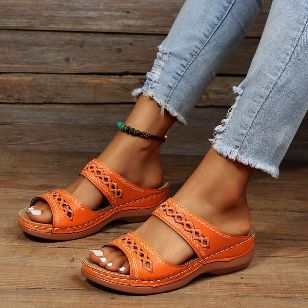 Elena - Cushioned Slip-On Sandal