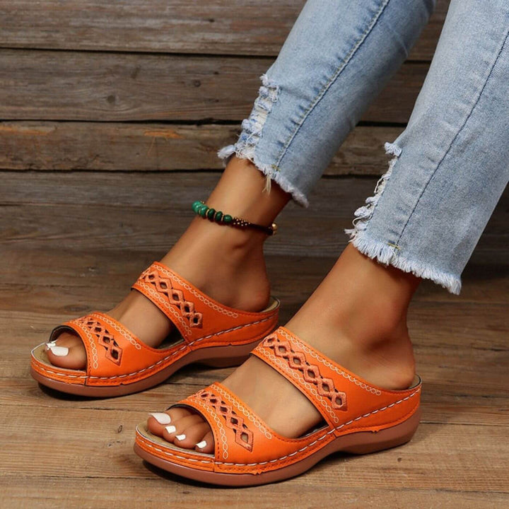 Elena - Cushioned Slip-On Sandal