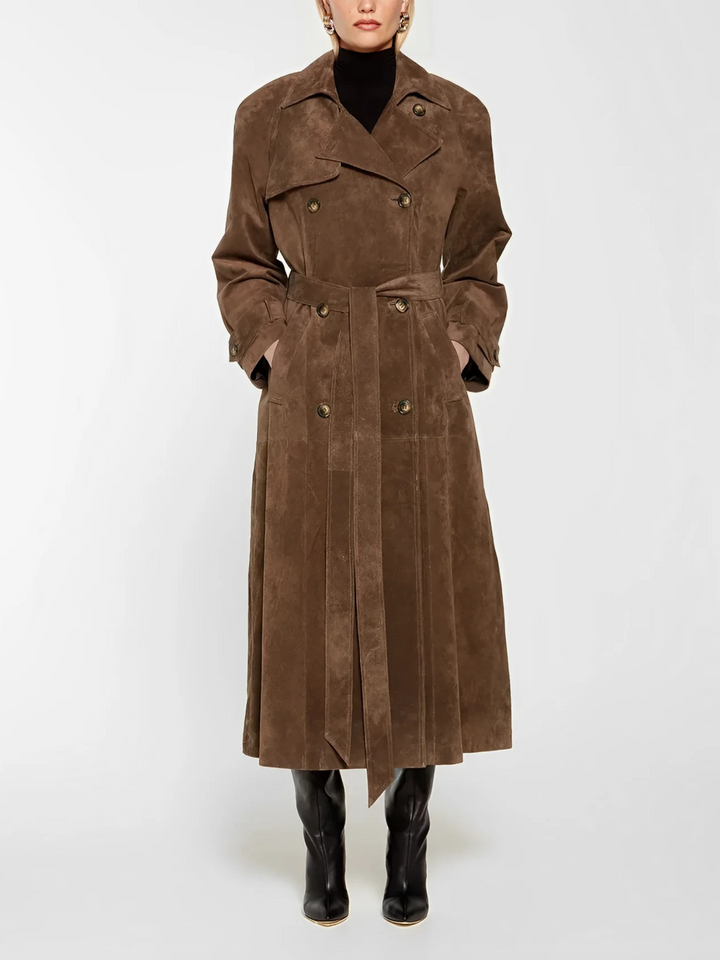 Usha - Luxurious Suede Coat
