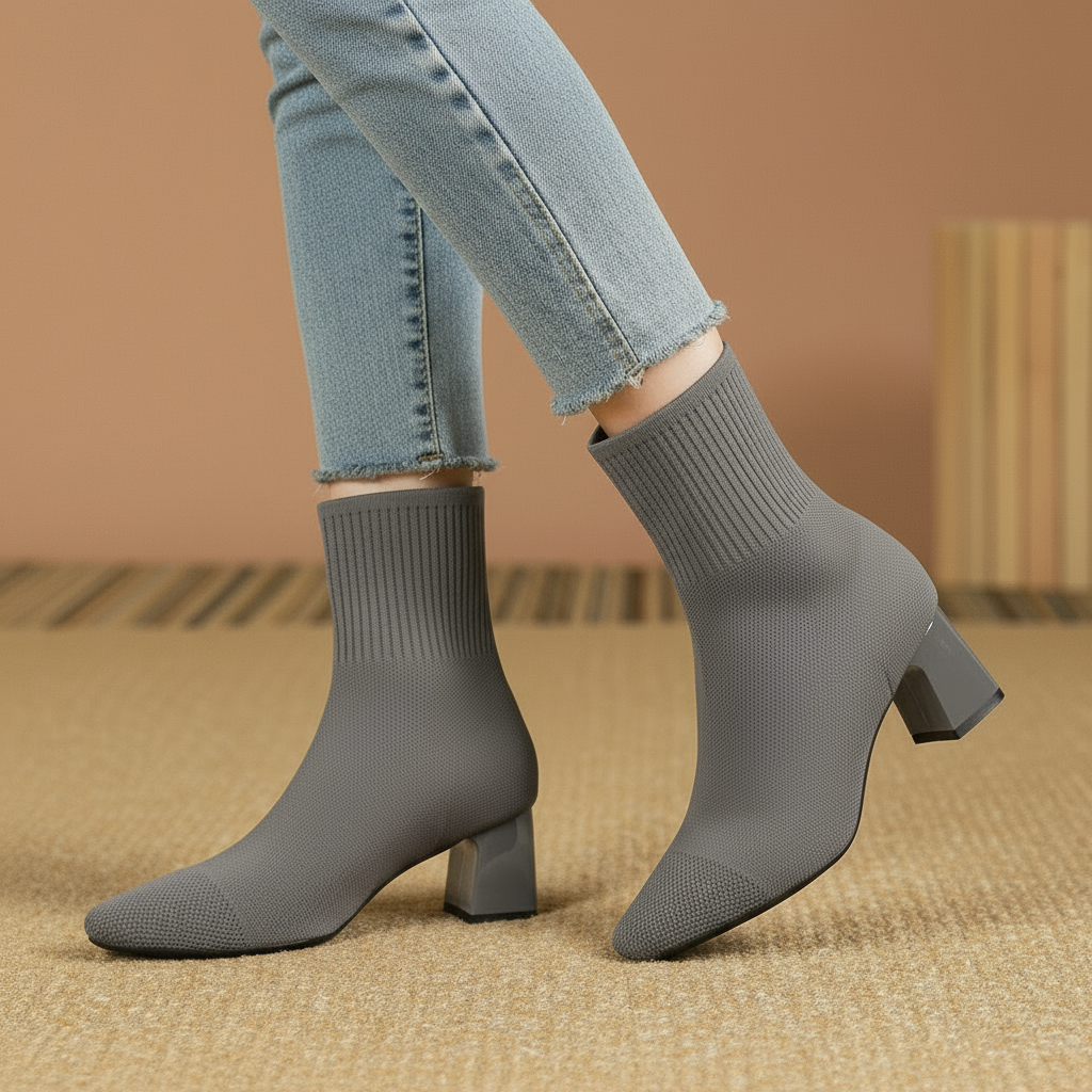Ivana - Sleek Knit Booties