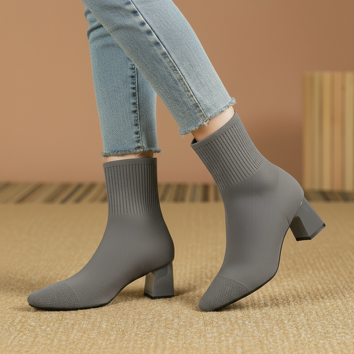 Ivana - Sleek Knit Booties