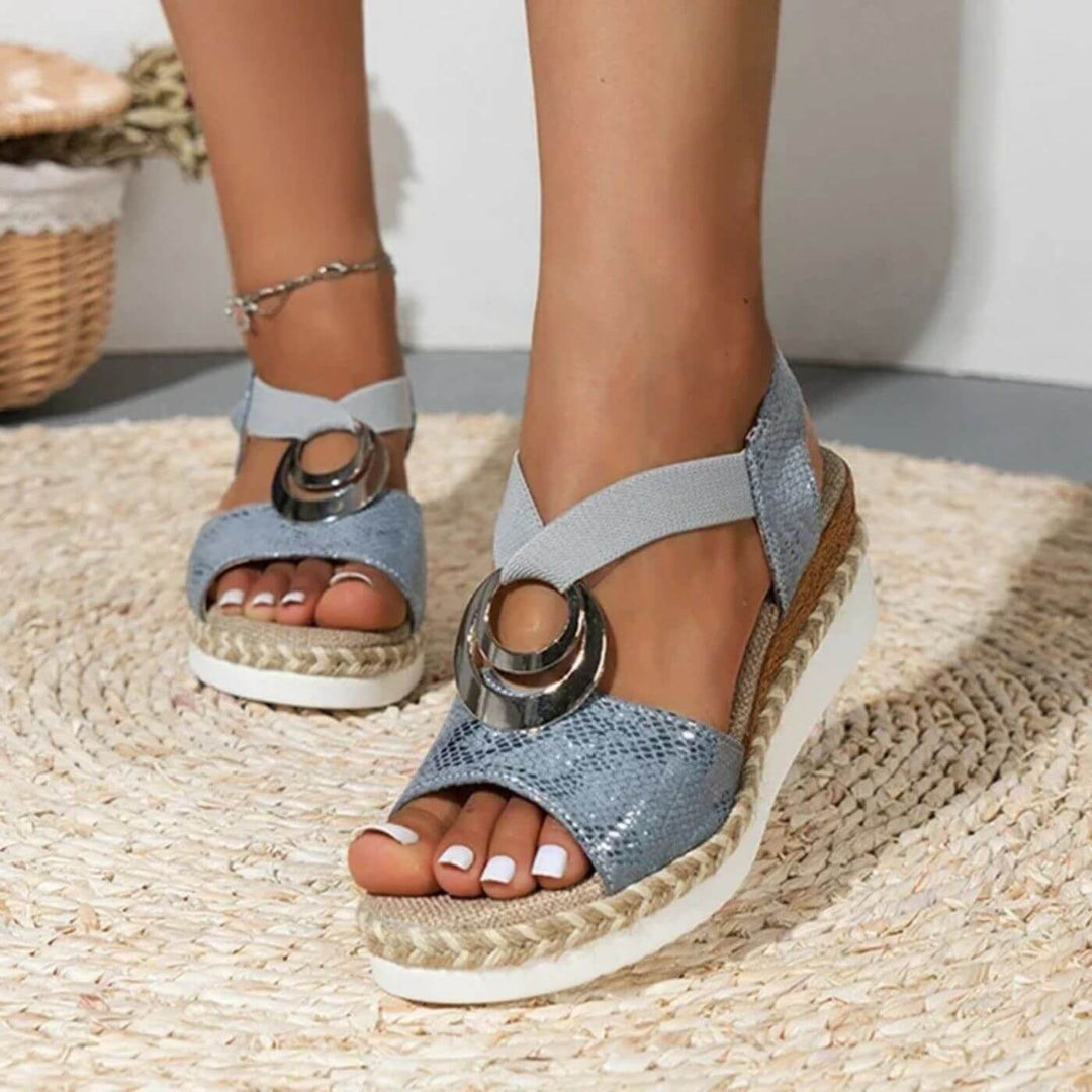Josie - Cushioned Wedge Sandals
