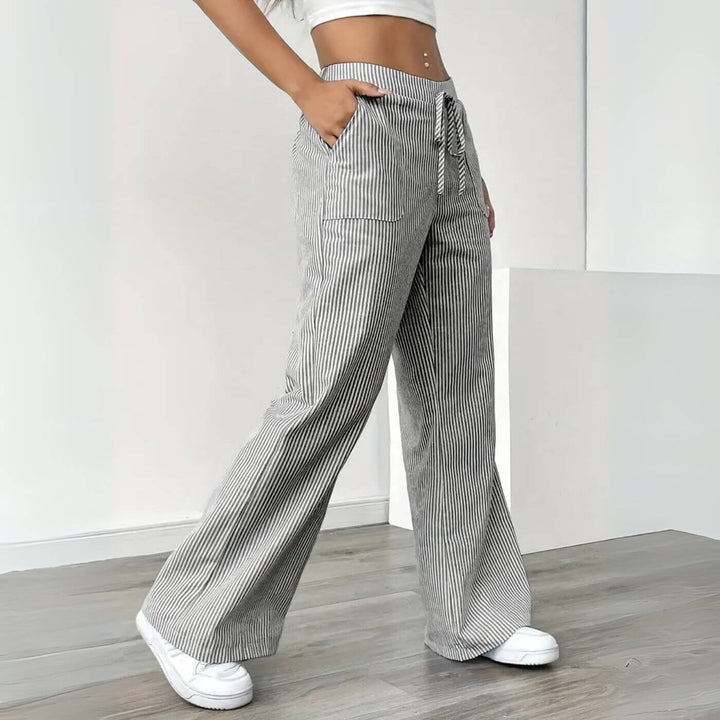 Whitney - Relaxed Striped Pants