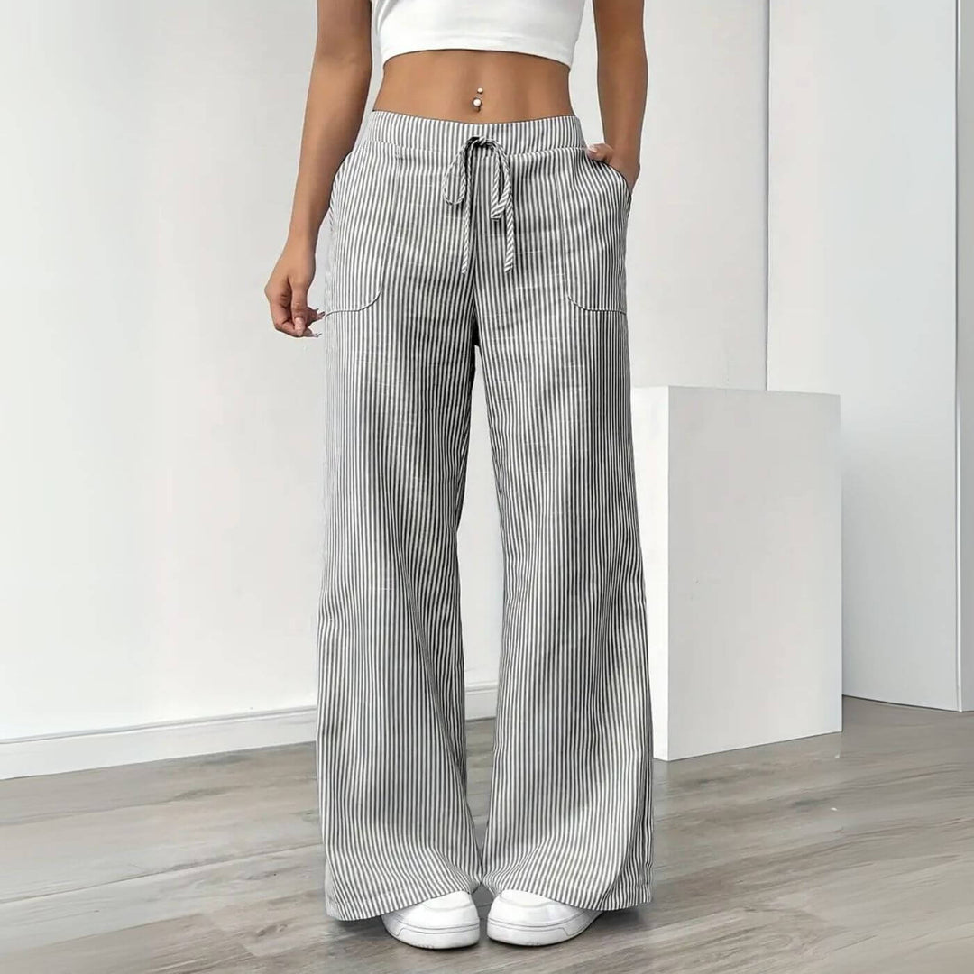 Whitney - Relaxed Striped Pants