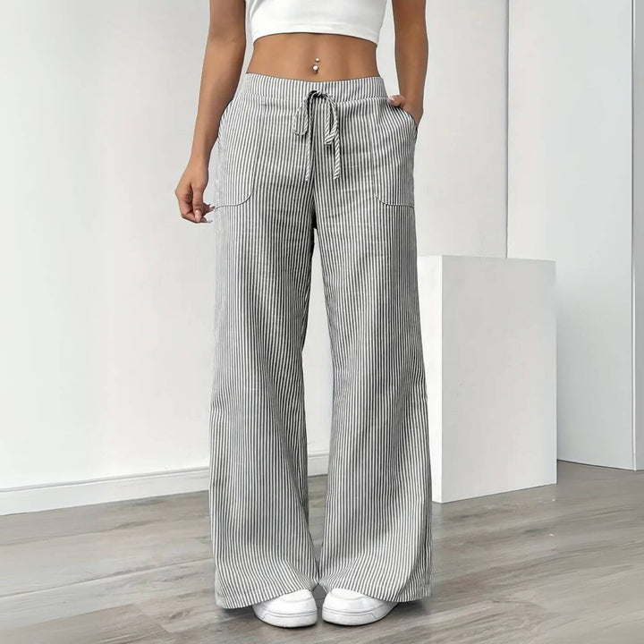 Whitney - Relaxed Striped Pants