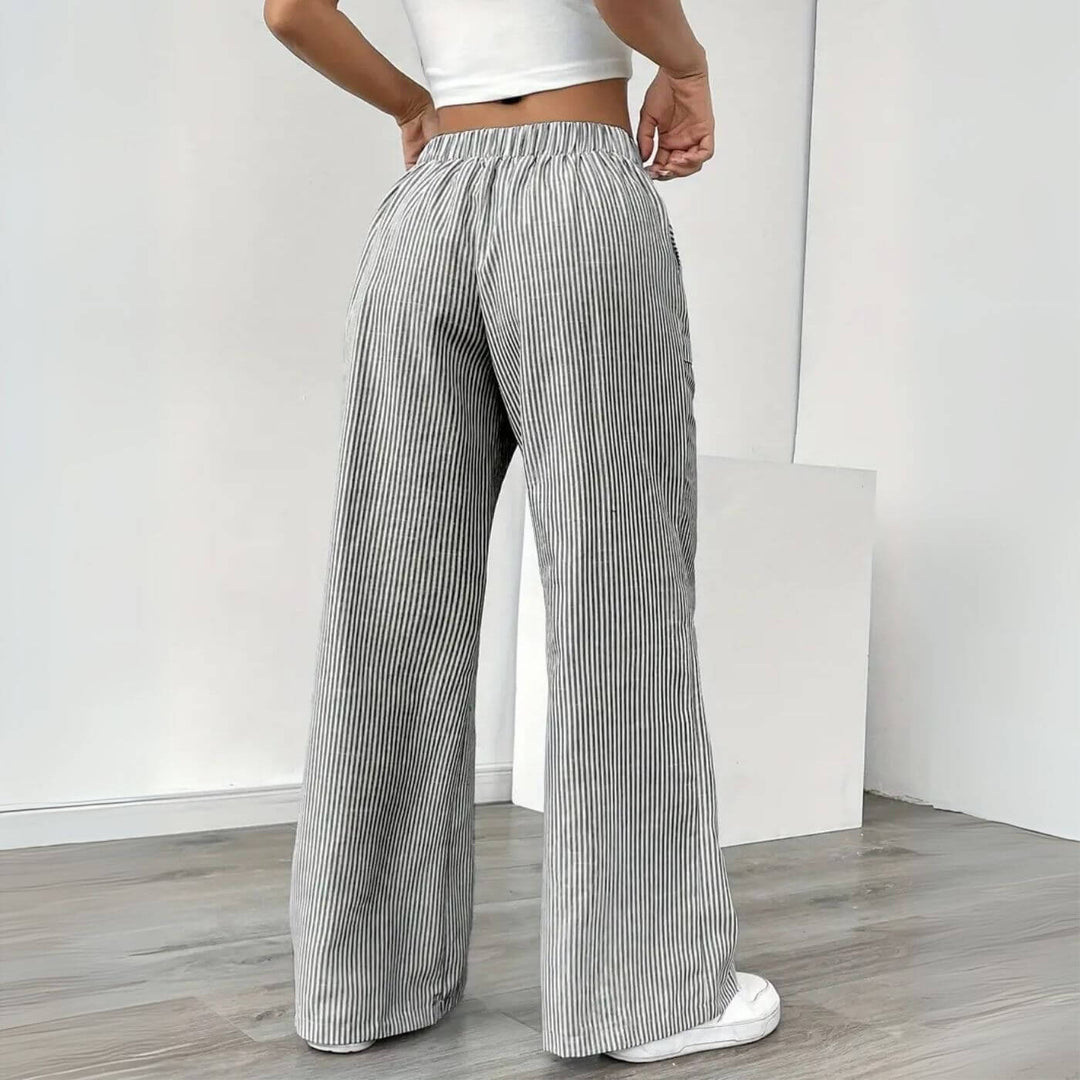Whitney - Relaxed Striped Pants