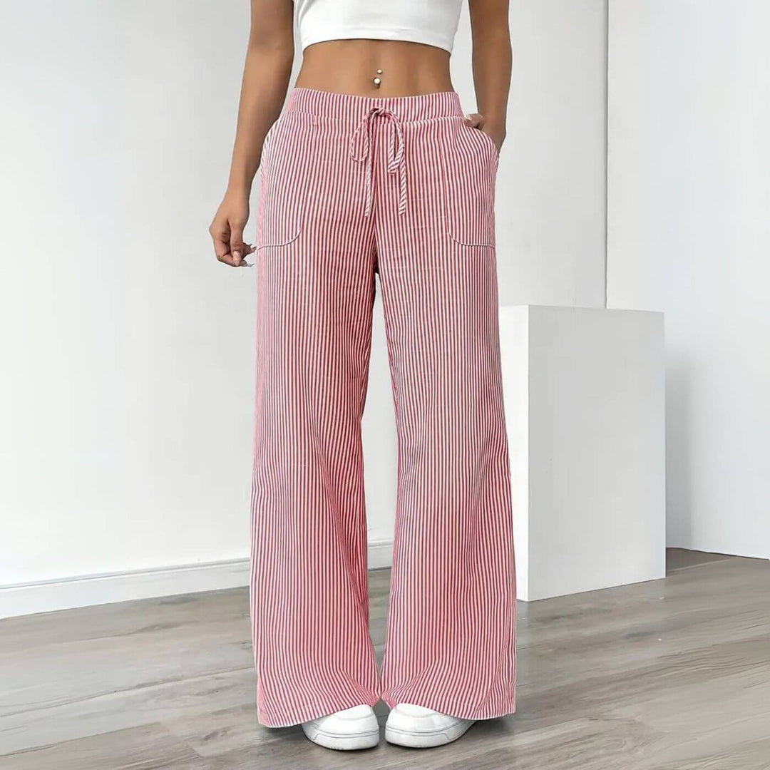 Whitney - Relaxed Striped Pants