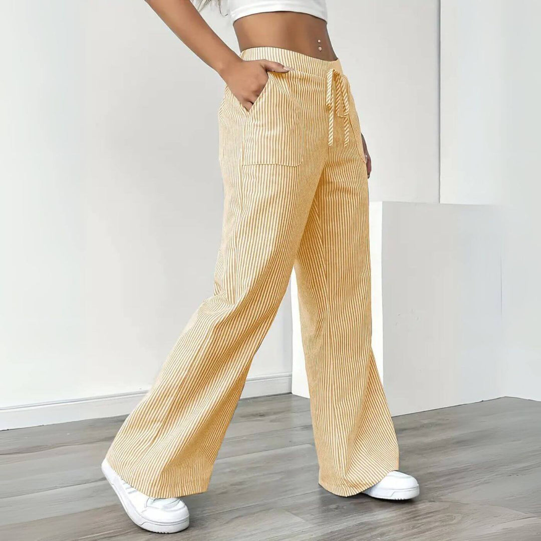 Whitney - Relaxed Striped Pants