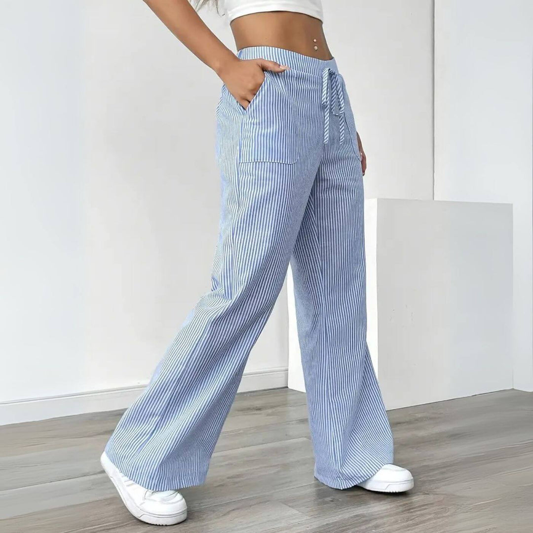 Whitney - Relaxed Striped Pants