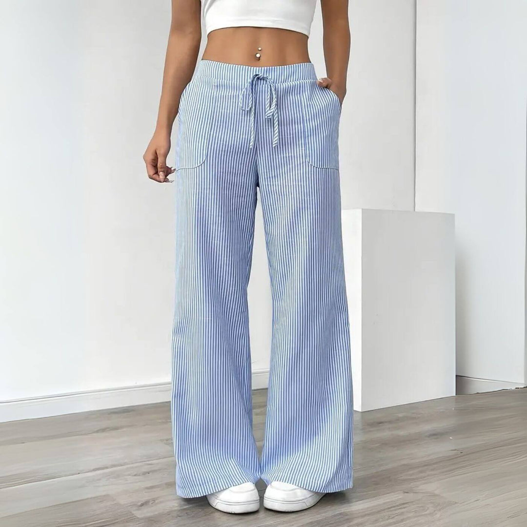 Whitney - Relaxed Striped Pants