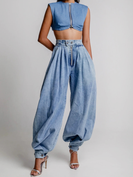 Gillian - Chic Canvas Jeans