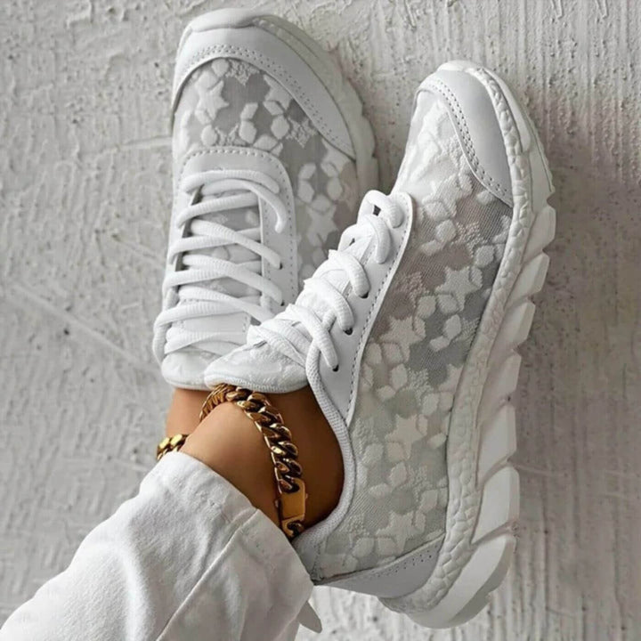 Hailey - Padded Floral Sneakers