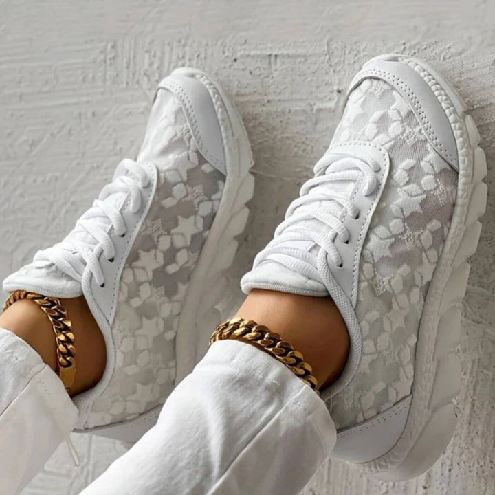 Hailey - Padded Floral Sneakers