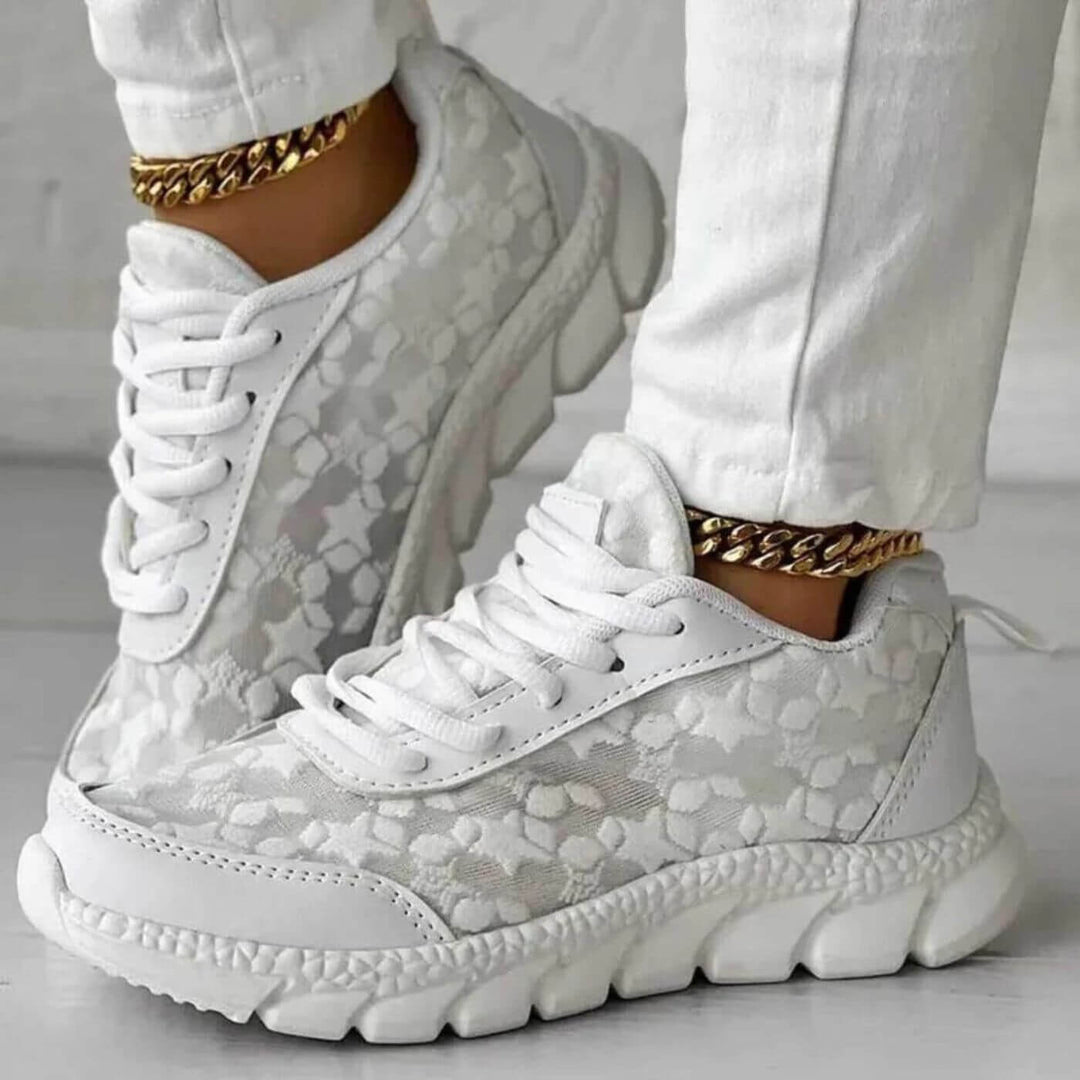 Hailey - Padded Floral Sneakers
