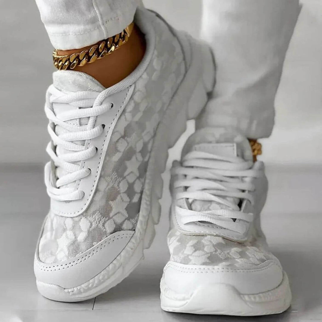 Hailey - Padded Floral Sneakers
