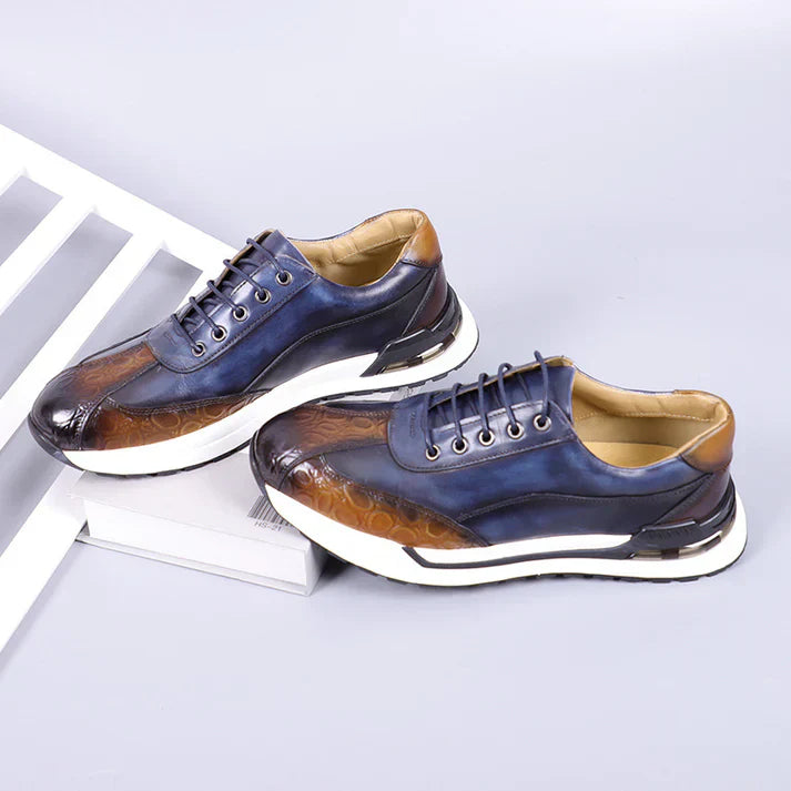 Hollander - Sleek Embossed Leather Shoes