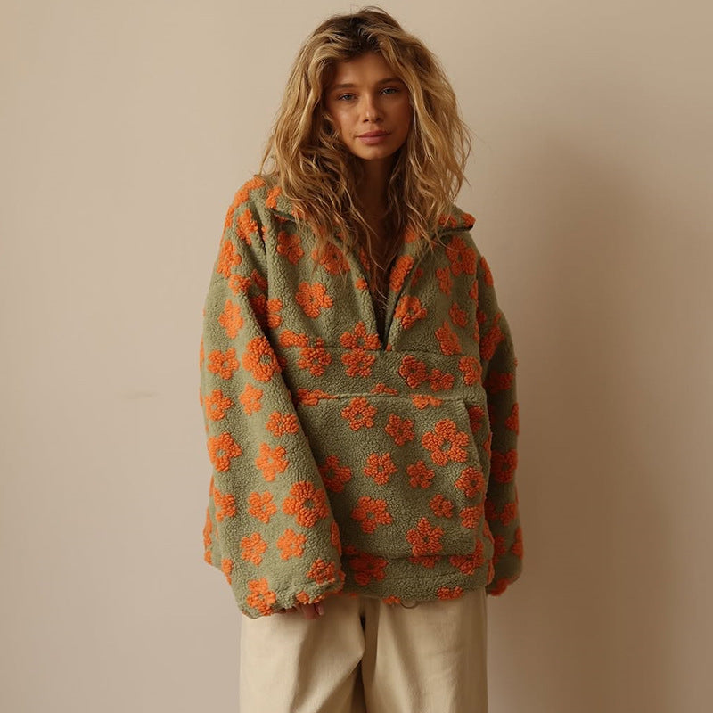 Bella - Cozy Floral Sweater