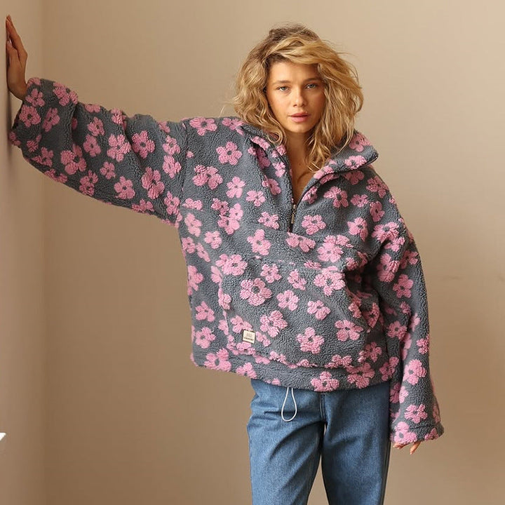 Bella - Cozy Floral Sweater