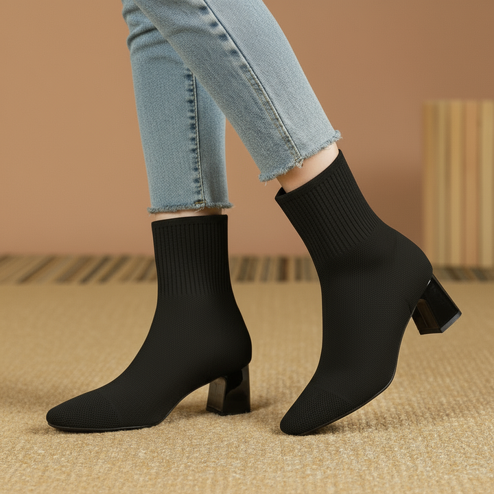 Ivana - Sleek Knit Booties