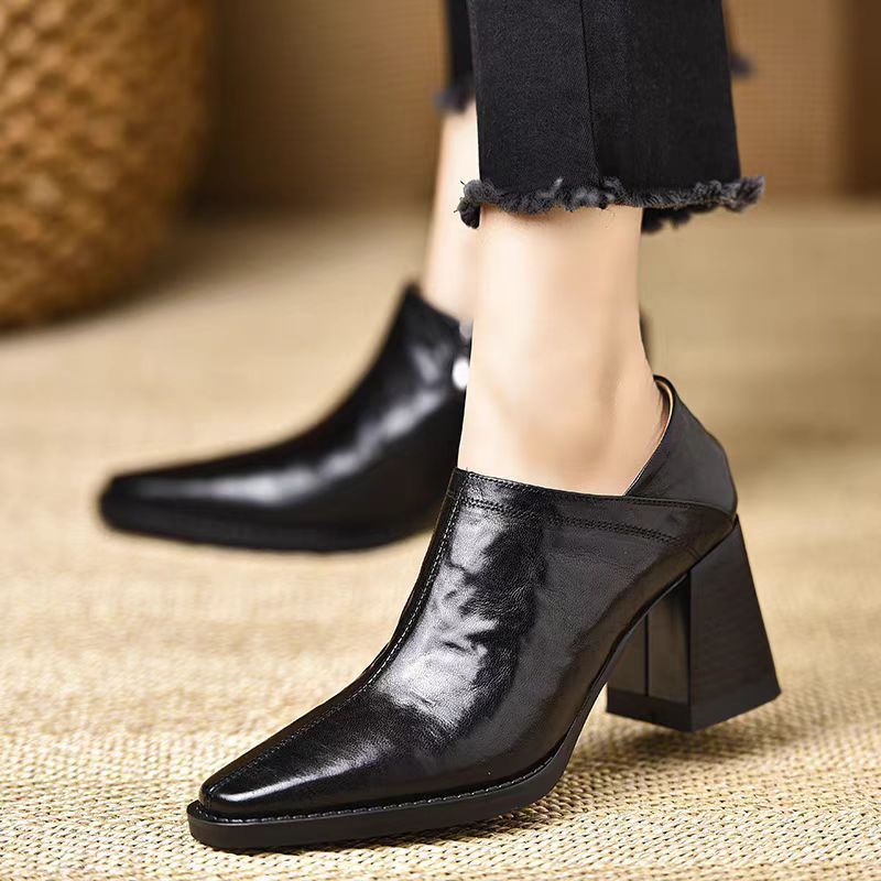 Rebecca - Polished Leather Boots