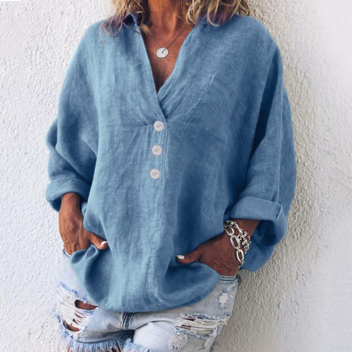 Zinnia - Soft Linen Blouse
