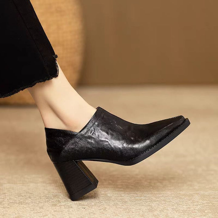 Rebecca - Polished Leather Boots