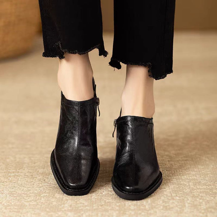 Rebecca - Polished Leather Boots