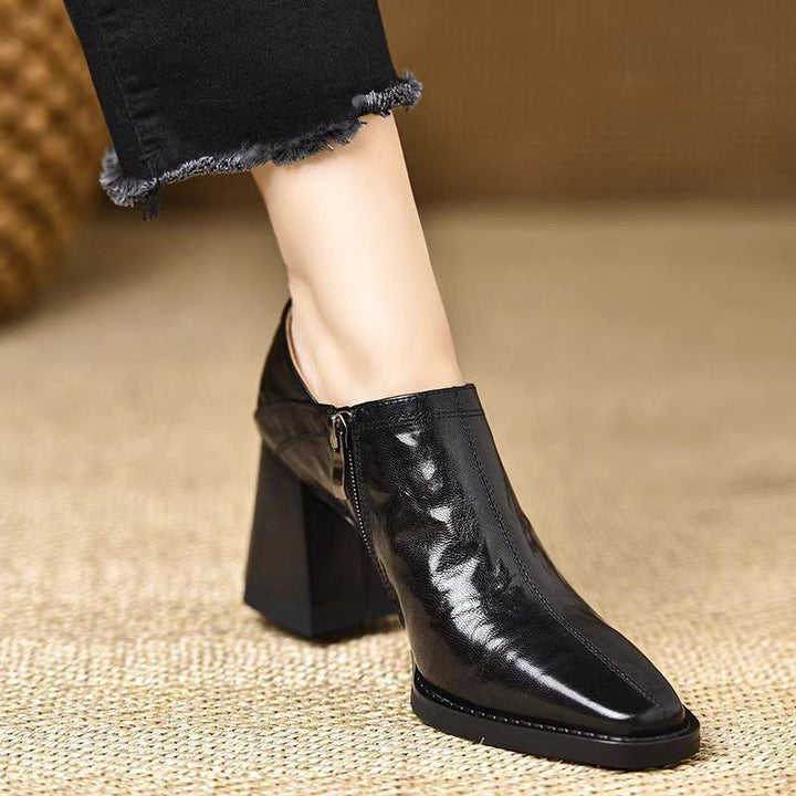 Rebecca - Polished Leather Boots