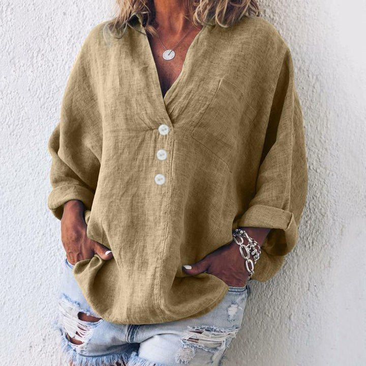 Zinnia - Soft Linen Blouse