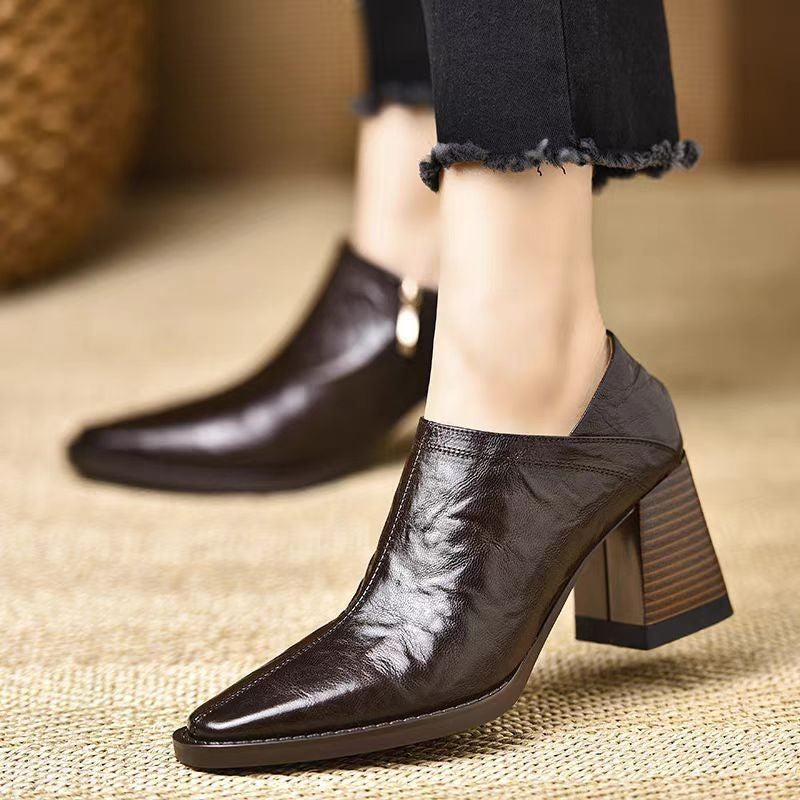 Rebecca - Polished Leather Boots