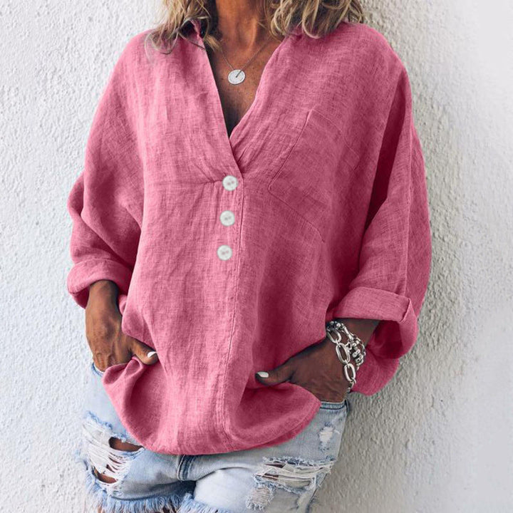 Zinnia - Soft Linen Blouse