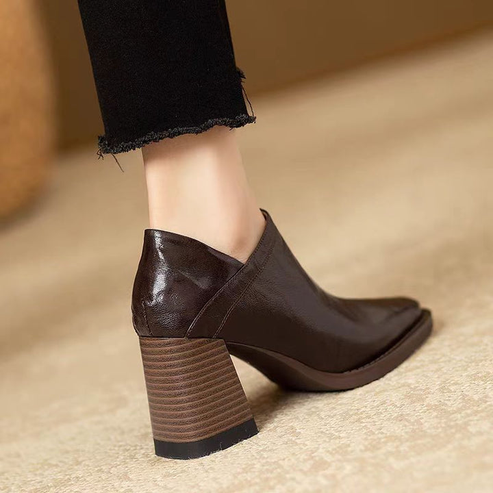 Rebecca - Polished Leather Boots