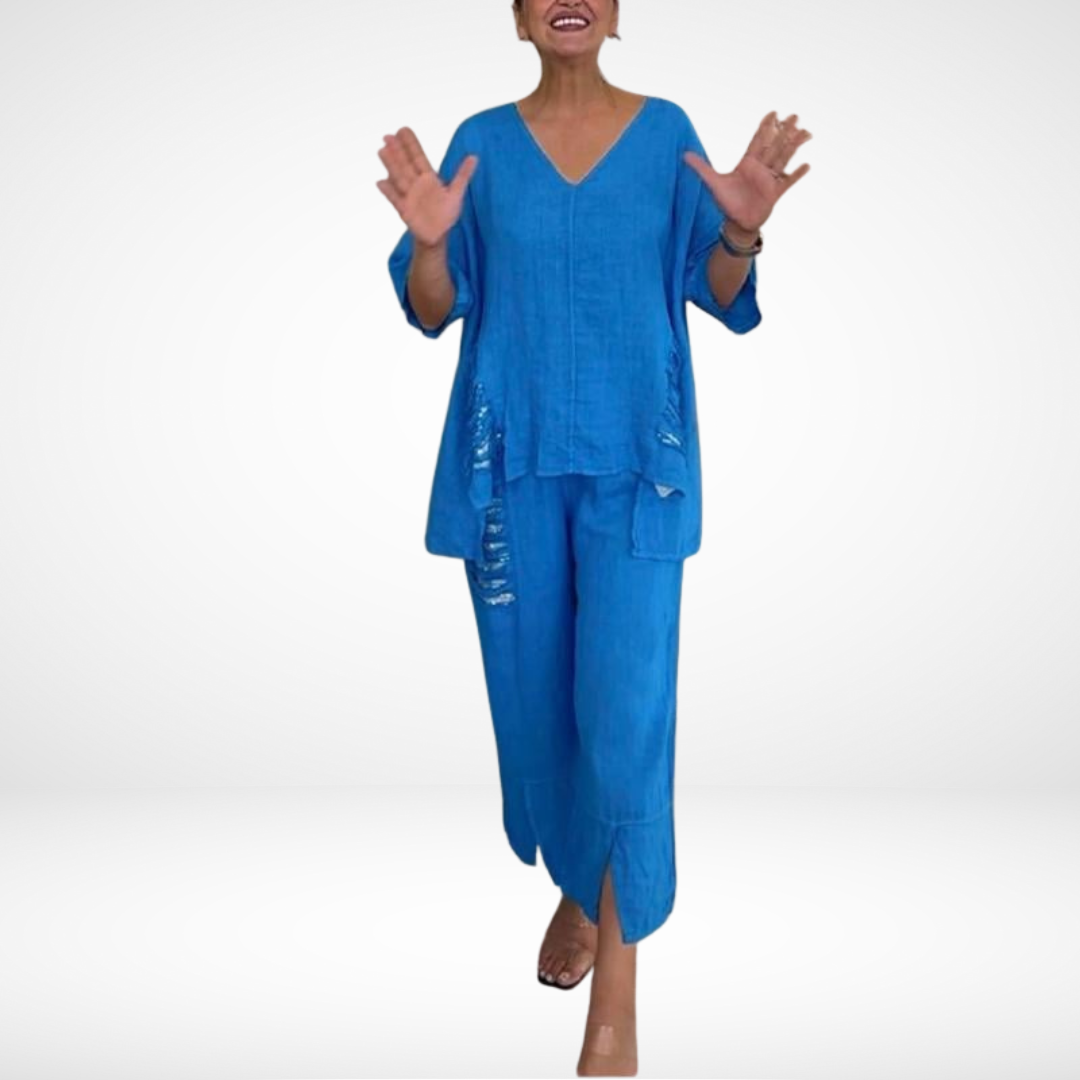 Courtney - Relaxed Cotton Trousers